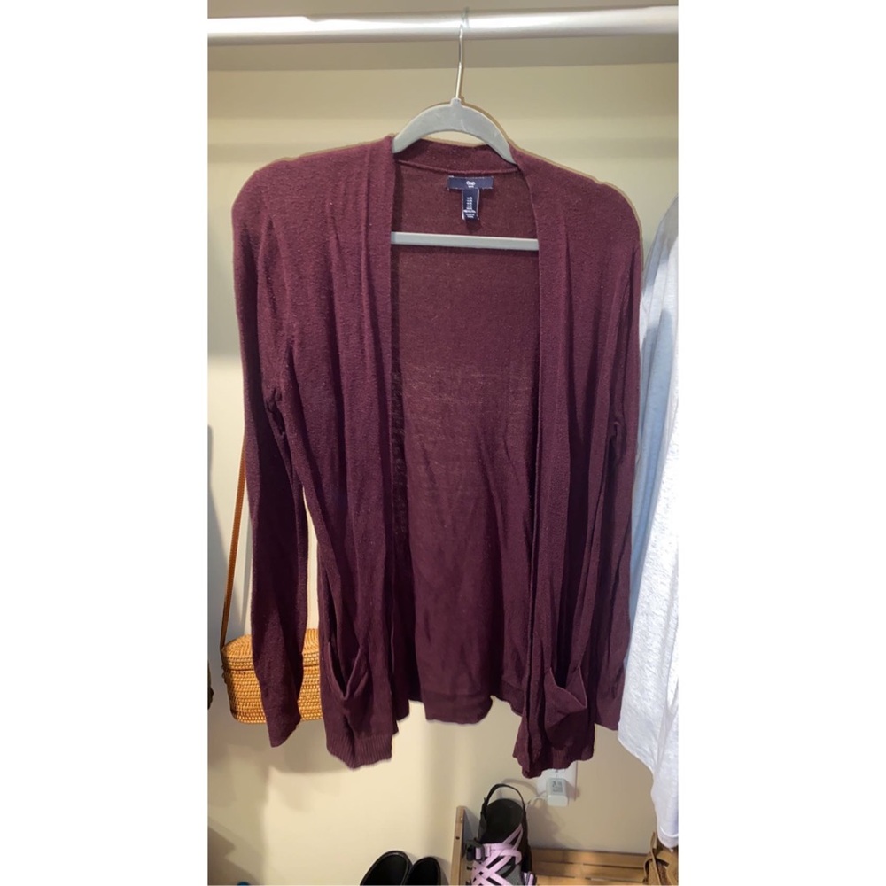 Burgundy Cardigan